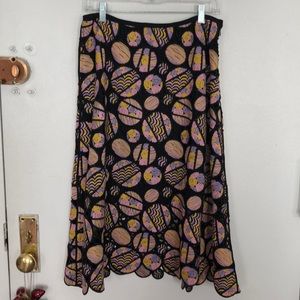 Cynthia Rowley embroidered skirt 10